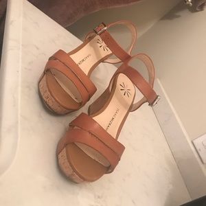 Leather Wedge Sandals
